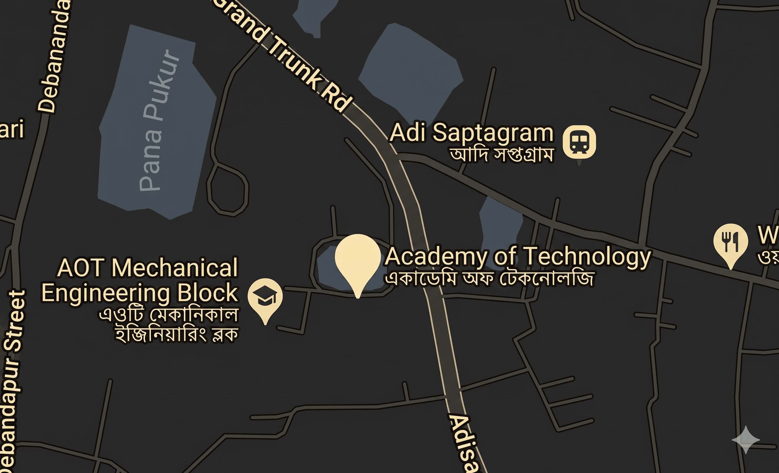 Map location for Academy of Technology
